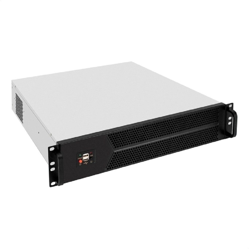 Exegate EX298488RUS Серверный корпус ExeGate Pro 2U450-06 <RM 19", высота 2U, глубина 450, БП 1U-600ADS, 2*USB>