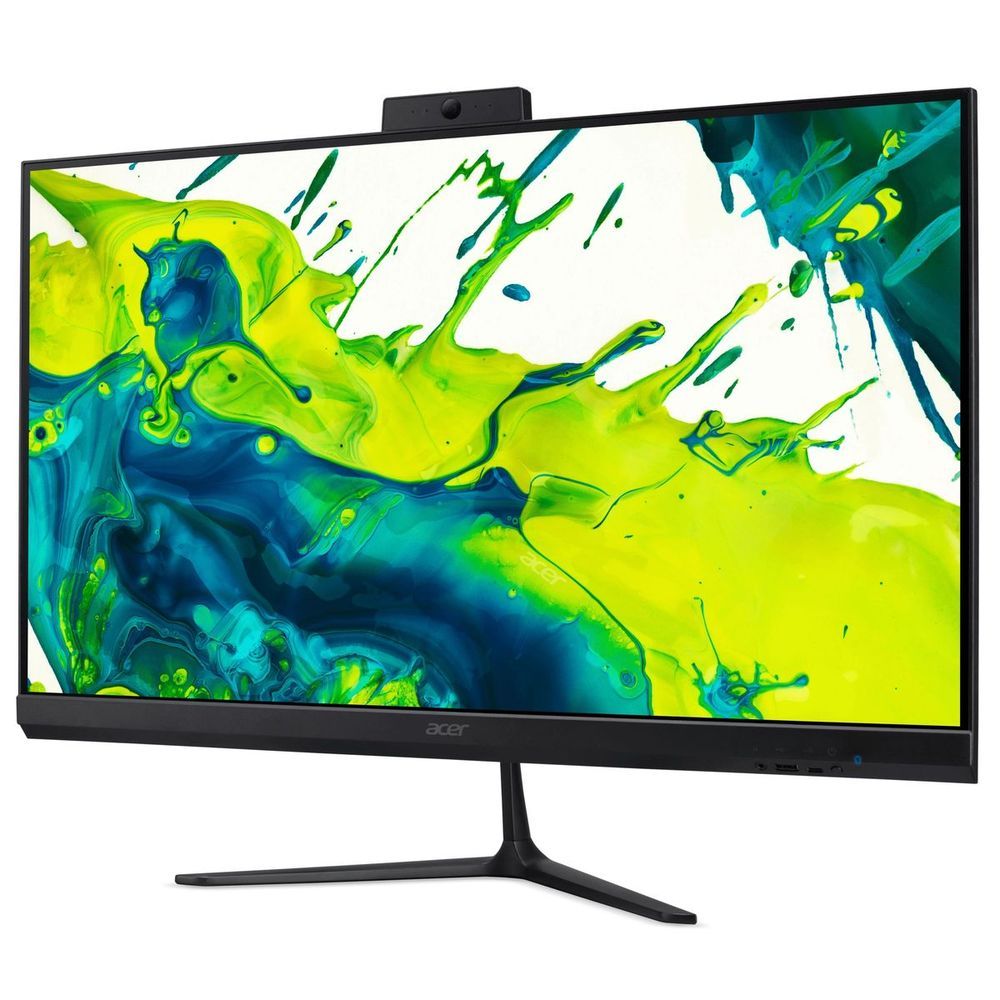Моноблок Acer Aspire C27B-GMTL 27" Full HD Core Ultra 5 115U (1.5) 16Gb SSD512Gb HDG Eshell GbitEth WiFi BT клавиатура мышь Cam черный 1920x1080