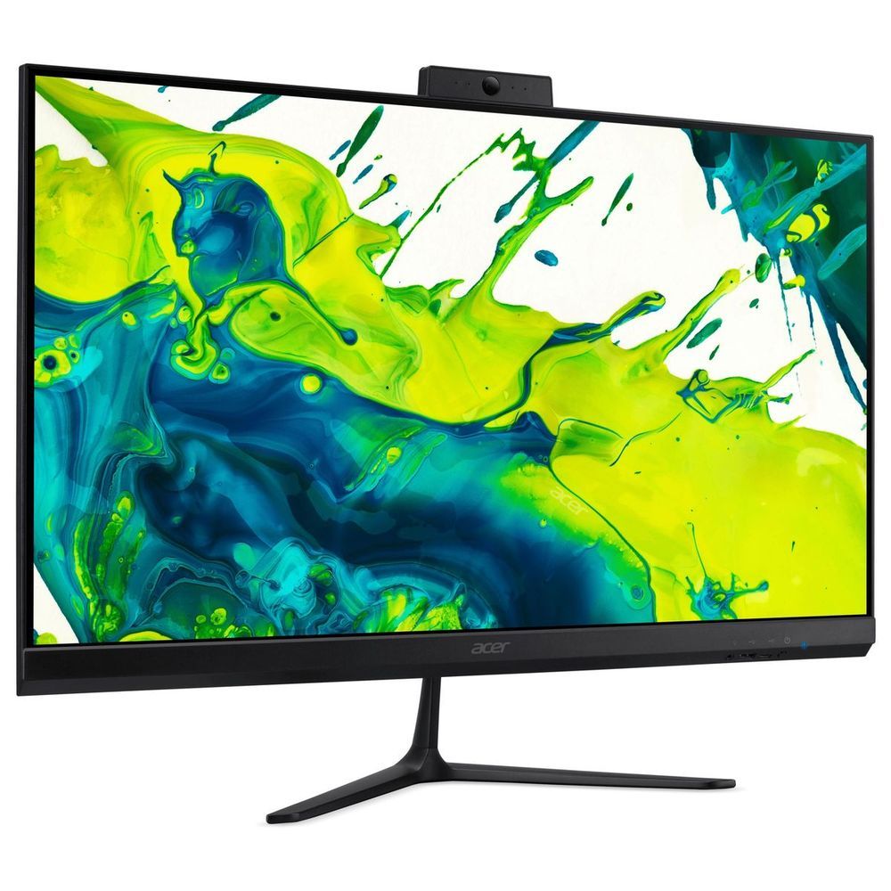 Моноблок Acer Aspire C27B-GMTL 27" Full HD Core Ultra 5 115U (1.5) 16Gb SSD512Gb HDG Eshell GbitEth WiFi BT клавиатура мышь Cam черный 1920x1080