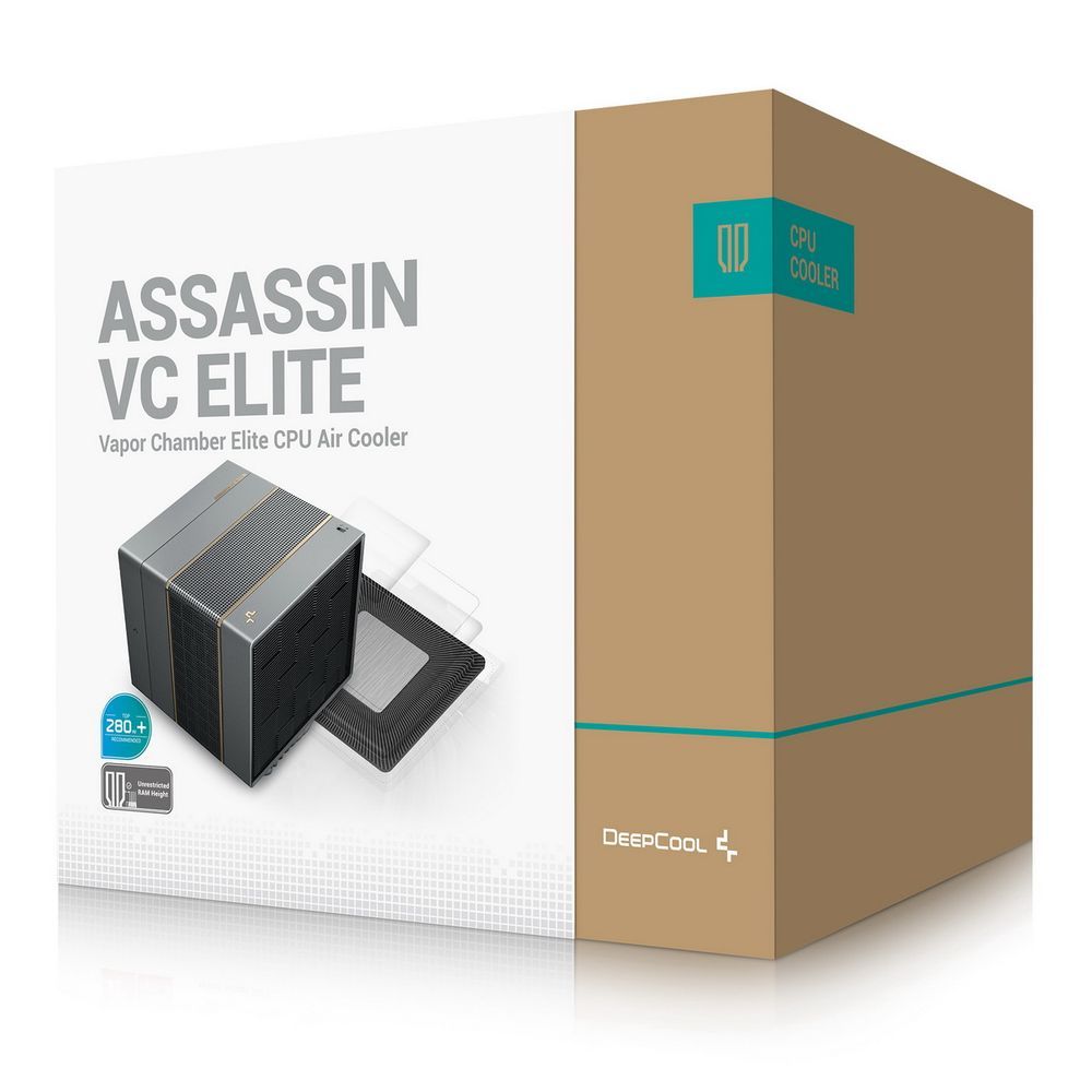 Устройство охлаждения(кулер) Deepcool ASSASSIN VC Elite Soc-AM5/AM4/1200/2066/1700/1851 черный 4-pin 22.6-29.3dB Al+Cu 300W 1772gr Ret (R-ASN4-BKNVNN-GJD)
