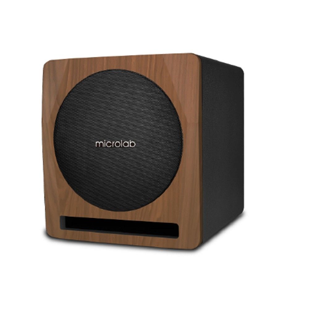 Microlab SOLO SUB10 {200 Вт RMS, Сопротивление: 10'', 4 Ом; Усилитель: класс D; Входы: RCA, сбалансированный 1/4" джек, Регулировка гр, LPF: 50-150 Гц, LIFT/GND режим, Размеры: 340х370х400 мм}