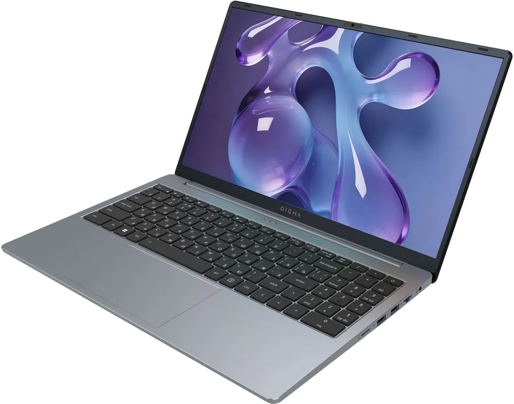 Ноутбук Digma Nova Ryzen 5 3500U 16Gb SSD512Gb AMD Radeon Vega 8 15.6" IPS FHD (1920x1080) Windows 11 Pro grey WiFi BT Cam 6000mAh (DN15R5-ADXW11)