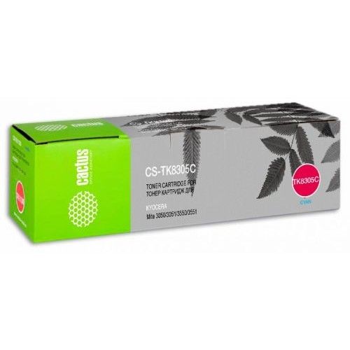 Картридж лазерный Cactus CS-TK8305C TK-8305C голубой (15000стр.) для Kyocera Mita 3050/3051/3550/3551