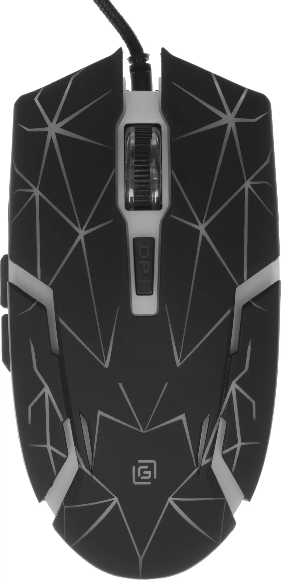 Мышь Оклик 701G черный оптическая 3600dpi USB для ноутбука 6but (1884623)