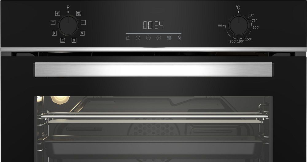 Духовой шкаф Электрический/ Духовой шкаф Электрический Beko BBCM13300X черный/серебристый