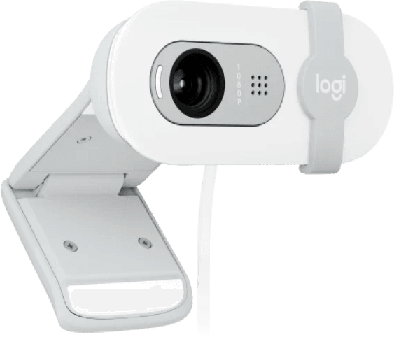 Веб-камера Logitech Webcam Brio 100, 1920x1080, OFF-WHITE, защитная шторка, [960-001617]
