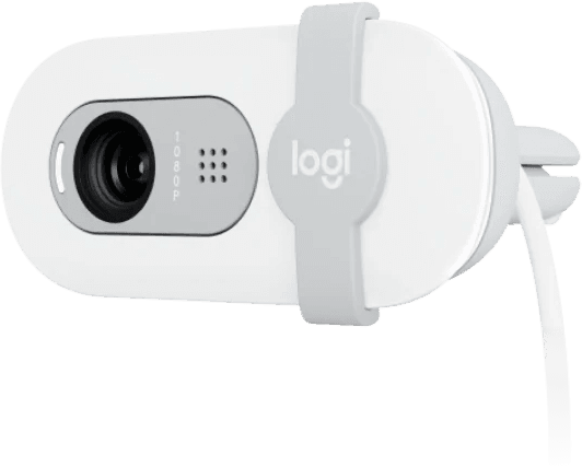 Веб-камера Logitech Webcam Brio 100, 1920x1080, OFF-WHITE, защитная шторка, [960-001617]