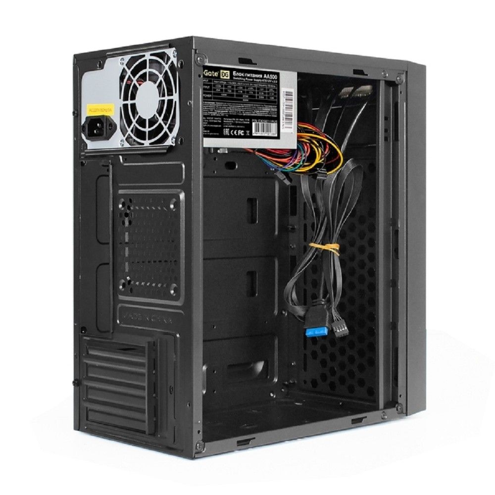 Exegate EX299397RUS Корпус Minitower ExeGate BAA-114U2-AA500 (mATX, БП AA500 с вент. 8см, 1*USB+2*USB3.0, аудио, черный)
