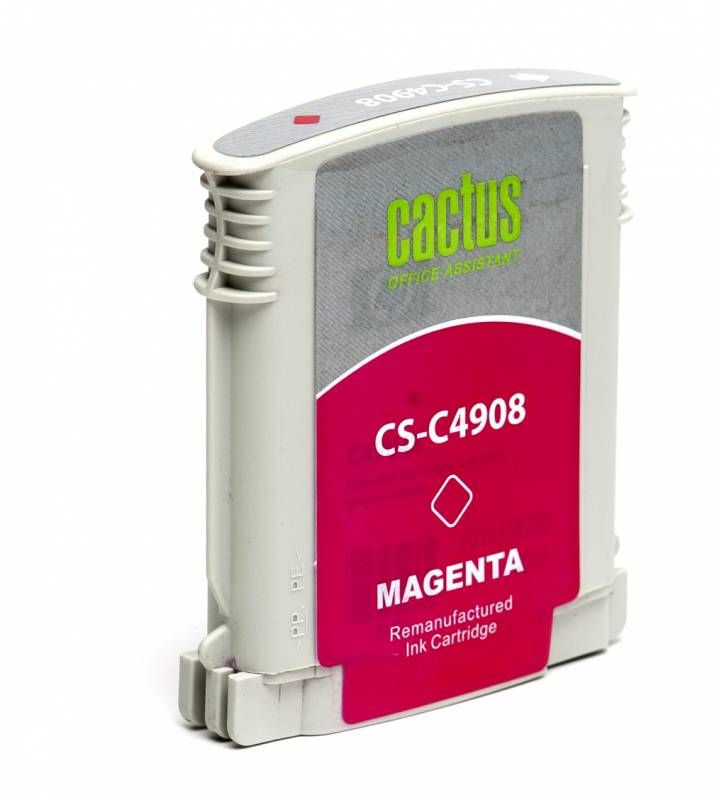 Картридж струйный Cactus CS-C4908 №940XL пурп.пигм. (30мл) для HP OfficeJet 8000 с чипом