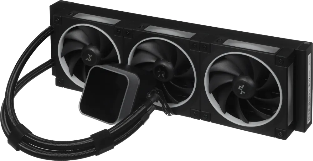 Система водяного охлаждения Deepcool LQ360 Ultra ARGB Soc-AM5/AM4/1200/1700/1851 черный 4-pin 32dB Al LCD 350W 1900gr Ret (R-LQ360-BKASMC-G-1)