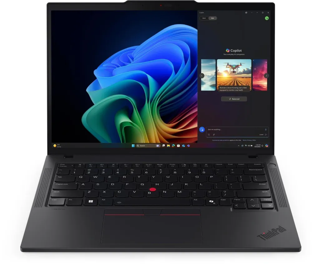 Ноутбук ThinkPad T14 Gen 6 14" WUXGA (1920x1200) AG 400N, Ultra 7 258V, 32GB Soldered LPDDR5x-8533, 1TB SSD, Intel Arc, Wi-Fi7, BT5.4, FPR, 5M RGB+IR Cam,KbRu/Eng, 4cell 57Wh, 65W USB-C, Win 11 ProEng, 1Y, 1.
