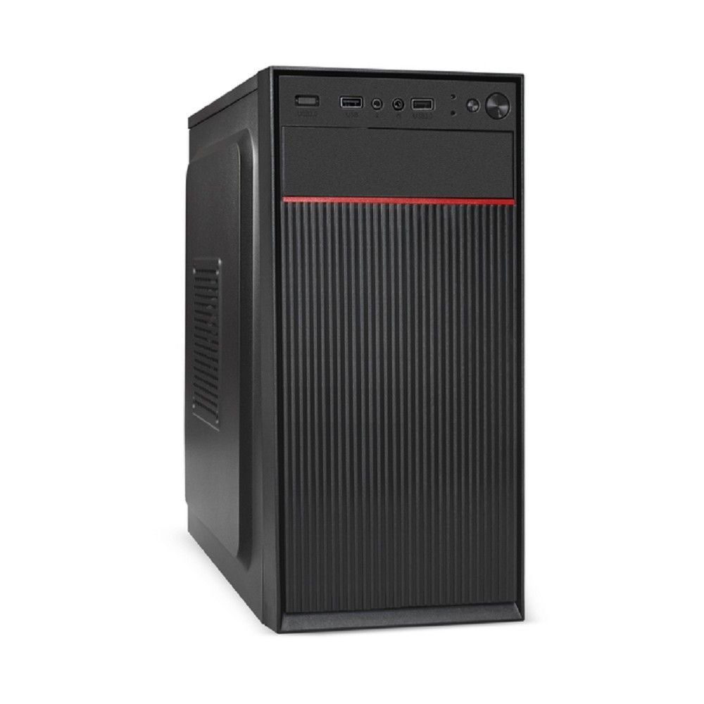 Exegate EX292349RUS Корпус Minitower ExeGate BAA-113-AAA400 (mATX, БП AAA400 с вент. 8см, 2*USB, аудио, черный)