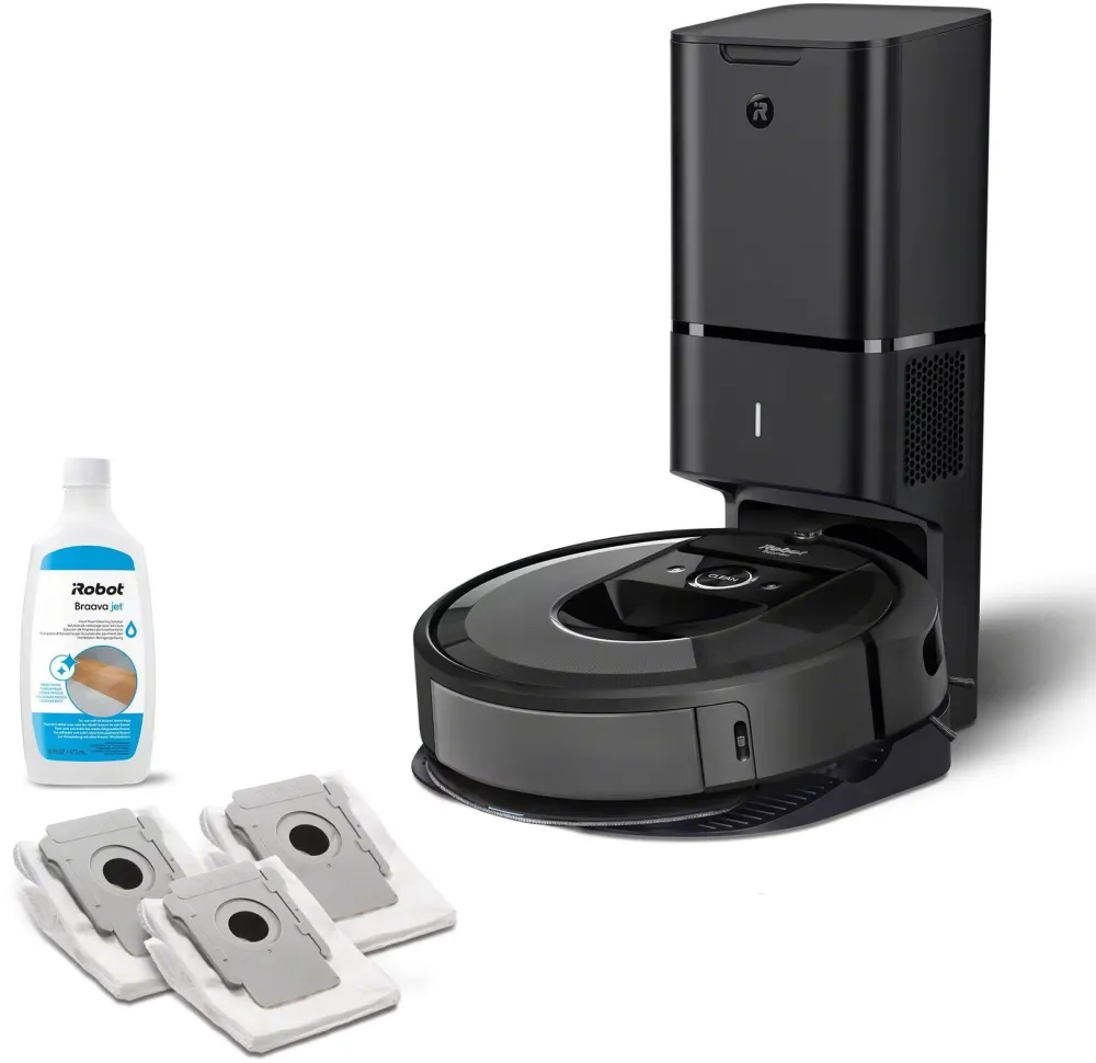 Пылесос-робот Irobot Roomba Combo i8+ 55Вт черный графит/черный (в компл.:2мешка)