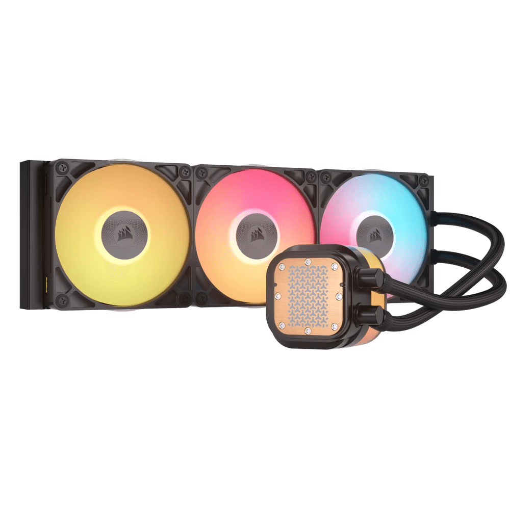Система жидкостного охлаждения/ Water Cooling System Corsair iCUE LINK TITAN 360 RX LCD (360mm, Black, RGB/ Fans: 3x120mm, 73.5CFM, 36dBA, 2100RPM/ S: 1851, 1700, AM5, AM4)