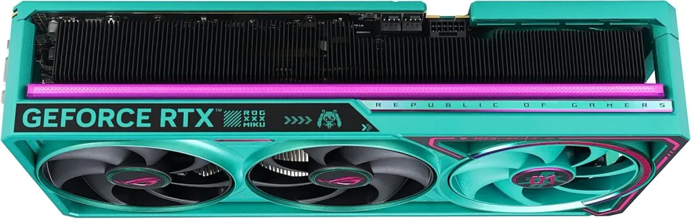 Видеокарта Asus PCI-E 5.0 ROG-ASTRAL-RTX5080-O16G-MIKU-W NVIDIA GeForce RTX 5080 16Gb 256bit GDDR7 2760/30000 HDMIx2 DPx3 HDCP Ret