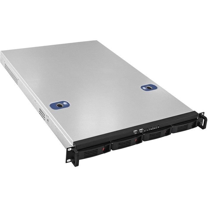Exegate EX293176RUS Серверный корпус ExeGate Pro 1U660-HS04 <RM 19", высота 1U, глубина 660, БП 1U-1000ADS, 4xHotSwap, USB>