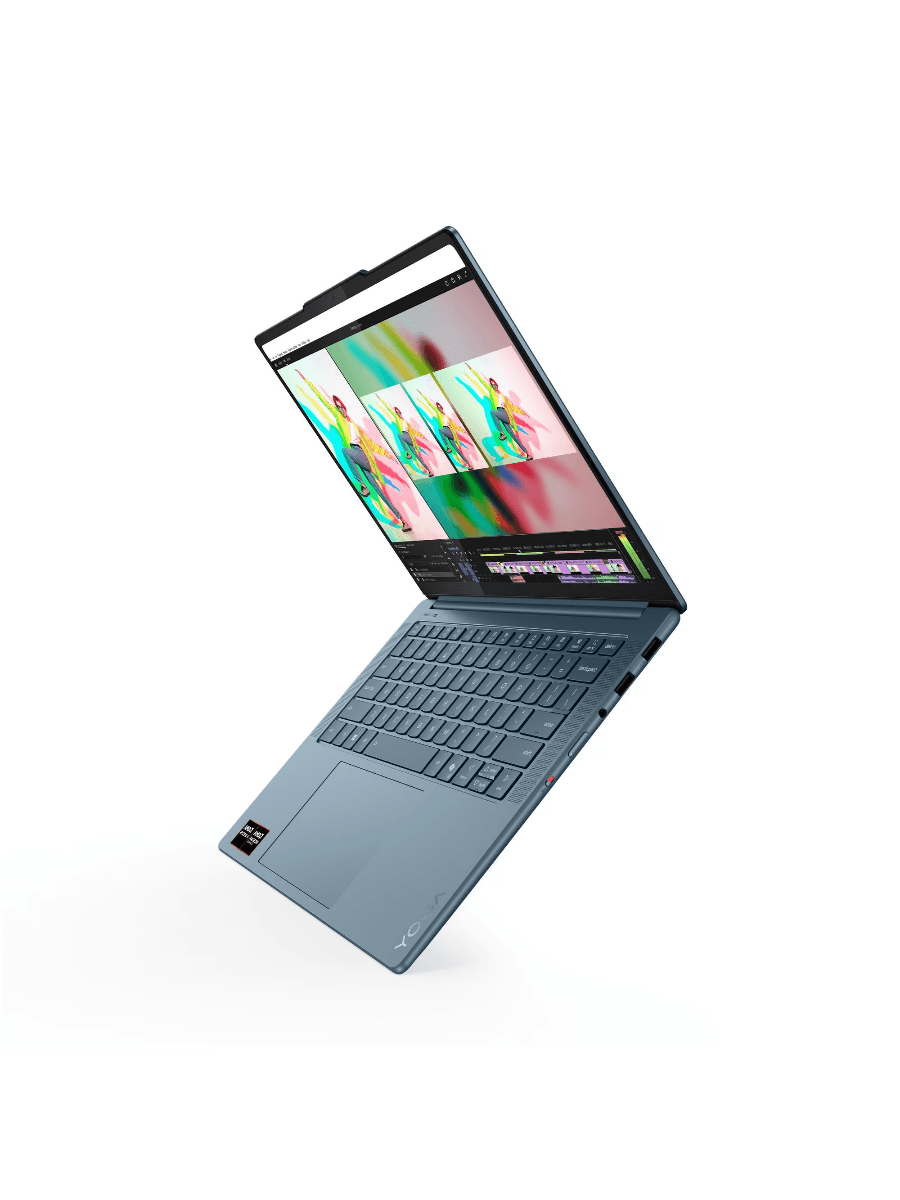 Ноутбук Lenovo Yoga Pro 7 14ASP10 Ryzen AI 9 365 32Gb SSD1Tb AMD Radeon 880M 14.5" OLED 3K (2944x1840) без ОС turquoise WiFi BT Cam (83LX000RRK)