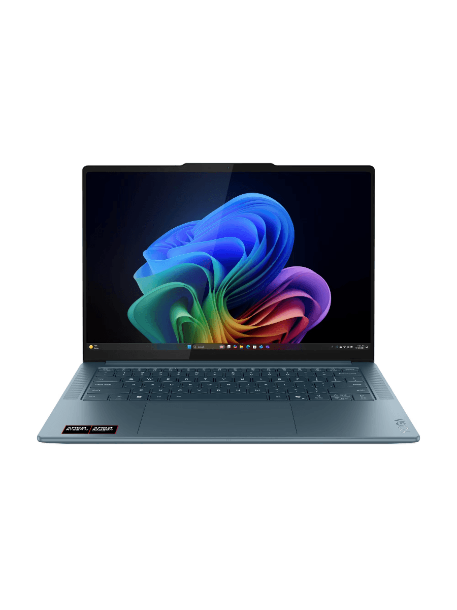 Ноутбук Lenovo Yoga Pro 7 14ASP10 Ryzen AI 9 365 32Gb SSD1Tb AMD Radeon 880M 14.5" OLED 3K (2944x1840) без ОС turquoise WiFi BT Cam (83LX000RRK)