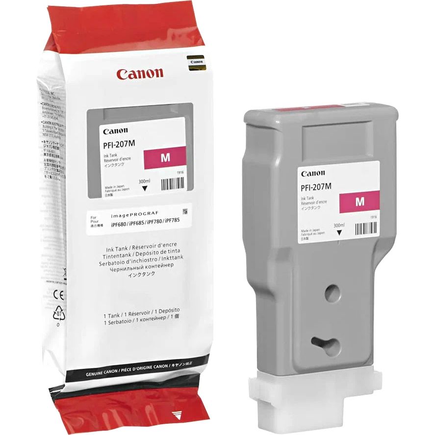 Canon PFI-207M 8791B001 Картридж струйный для iPF680/685/780/785, пурпурный, 300ml (GJ)