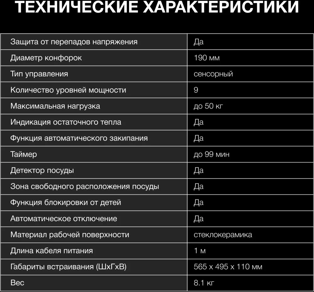 Индукционная варочная поверхность Hyundai HHI 6787 WG белый