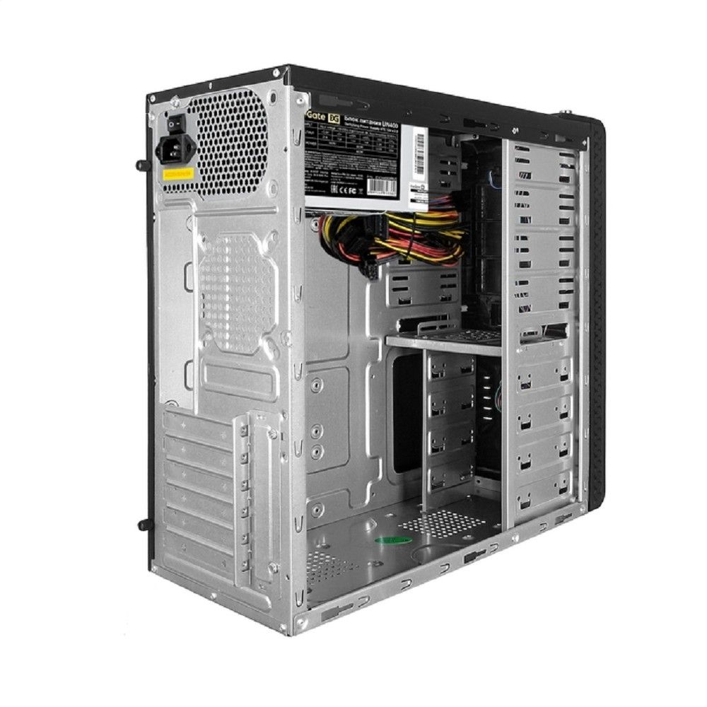 Exegate EX269436RUS Корпус Miditower UN-604 Black, ATX, <UN400, 120mm> 2*USB+2*USB3.0, Audio