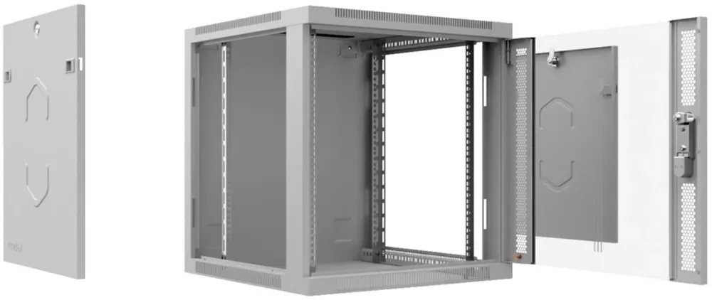 Шкаф коммутационный Cabeus (SH-05F-9U60/35) настенный 9U 600x350мм пер.дв.стекл 60кг серый 290мм 17кг 501мм IP20 сталь