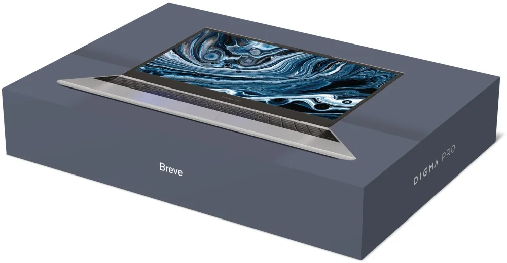 Ноутбук Digma Pro Breve Ryzen 5 7430U 16Gb SSD512Gb AMD Radeon Graphics 15.6" IPS FHD (1920x1080) Windows 11 Pro silver WiFi BT Cam 4500mAh (DN15R5-ADXW09)
