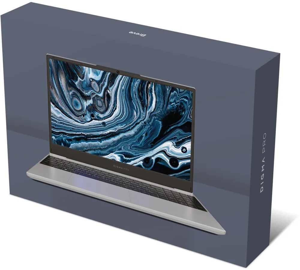 Ноутбук Digma Pro Breve Ryzen 5 7430U 16Gb SSD512Gb AMD Radeon Graphics 15.6" IPS FHD (1920x1080) Windows 11 Pro silver WiFi BT Cam 4500mAh (DN15R5-ADXW09)