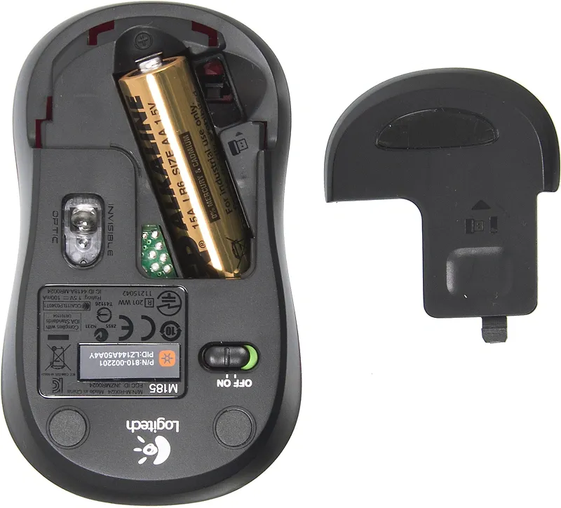Мышь беспроводная Logitech M185 Red красная, оптическая, 1000dpi, 2.4GHz