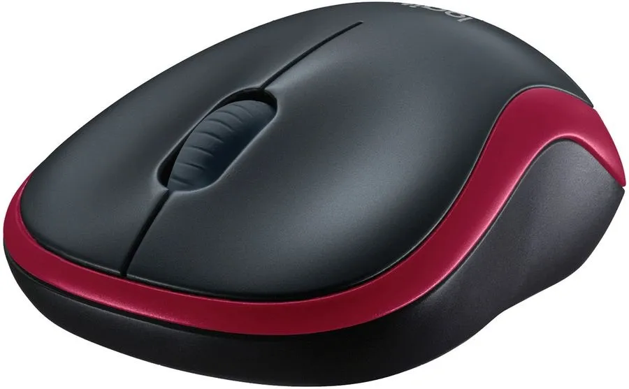 Мышь беспроводная Logitech M185 Red красная, оптическая, 1000dpi, 2.4GHz
