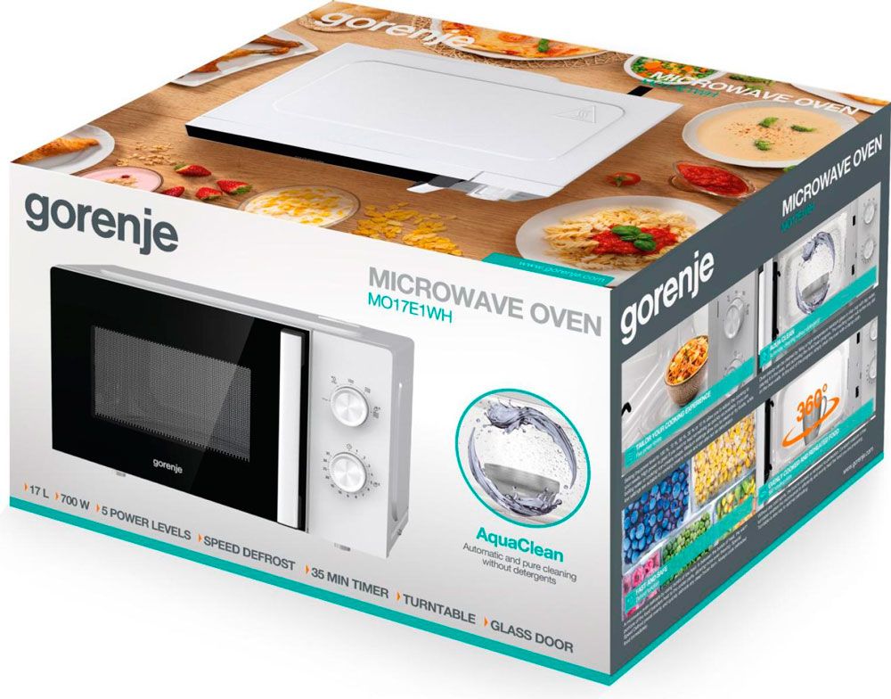 Микроволновая Печь Gorenje MO17E1WH 17л. 700Вт белый