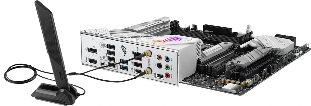 Материнская плата Asus ROG STRIX B760-G GAMING WIFI Soc-1700 Intel B760 4xDDR5 mATX AC`97 8ch(7.1) 2.5Gg RAID+HDMI+DP
