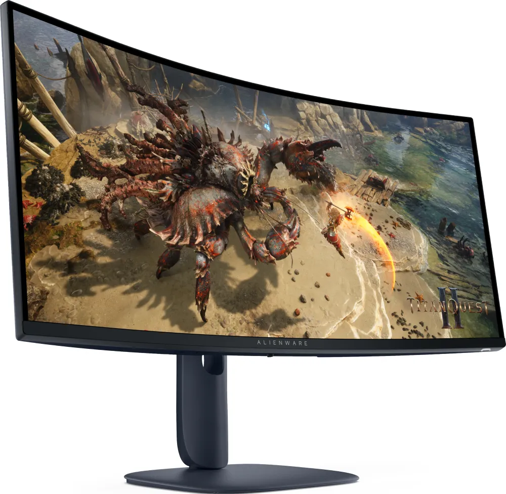 Монитор Dell 34" AW3425DWM 1500R Black, 21:9, VA, UWQHD, 1ms, 400cd, 180Hz, HDMI, DP, USB, HAS