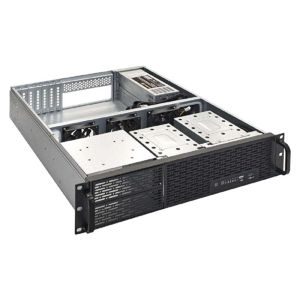 Exegate EX293872RUS Серверная платформа ExeGate Pro 2U550-06/2U2088 <RM 19", высота 2U, глубина 550, Redundant БП 2x1200W, USB+USB3.0>