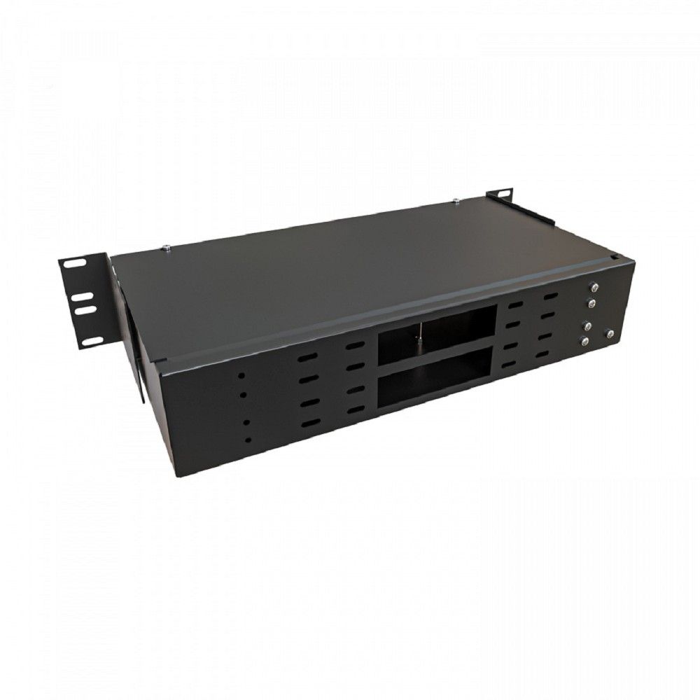 NTSS Кросс NTSS оптический 19'' укомплектованный 2U, 64 порта ST/UPC, 50/125 мкм ОМ3 (сплошная панель, сплайс-кассета 2шт, пигтейлы, КДЗС, адаптеры) черный RAL 9005 NTSS-RFOB-2U-64-ST/U-503-SP1.5G0AY-