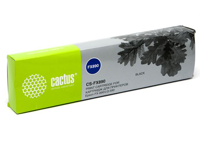 Картридж матричный Cactus CS-FX890 12.7x17 черный для Epson FX-890/LQ-590
