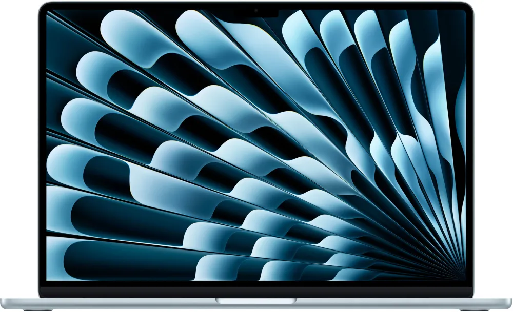 Ноутбук Apple MacBook Air A3241 M4 10 core 16Gb SSD256Gb/10 core GPU 15.3" Liquid Retina (2880x1864) macOS lt.blue WiFi BT Cam (MC7A4ZP/A)