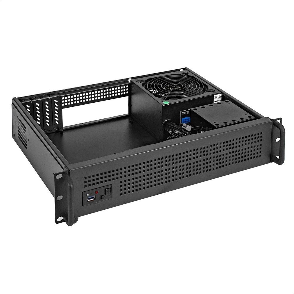 Exegate EX295928RUS Серверный корпус ExeGate Pro 2U380-03 <RM 19", высота 2U, глубина 380, БП 900RADS, USB3.0>