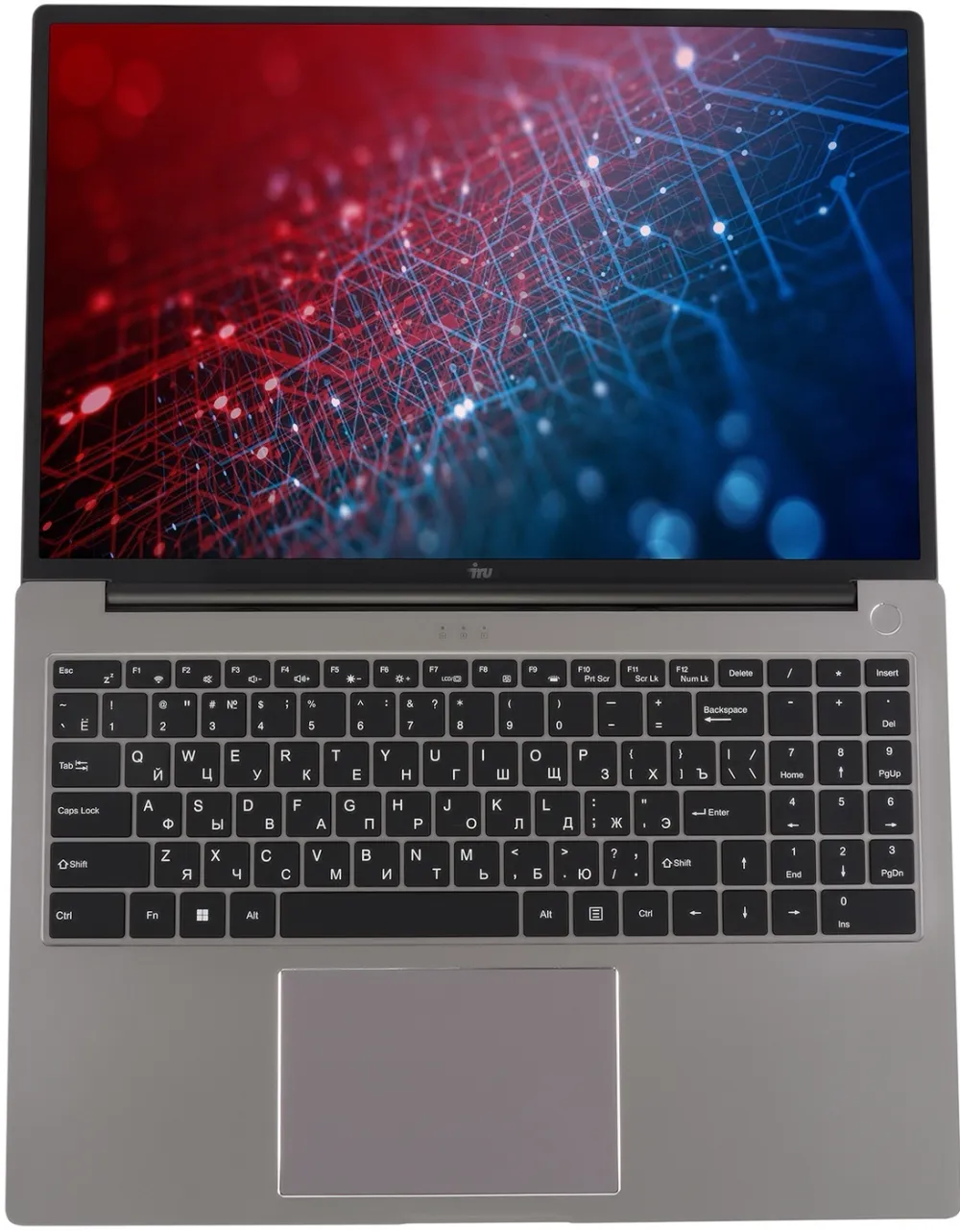 Ноутбук IRU Strato 16ALMR Core i7 12650H 16Gb SSD512Gb Intel UHD Graphics 16" IPS FHD (1920x1200) Windows 11 Pro grey WiFi BT Cam 5400mAh (2142319)
