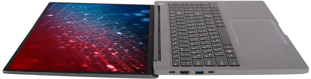 Ноутбук IRU Strato 16ALMR Core i7 12650H 16Gb SSD512Gb Intel UHD Graphics 16" IPS FHD (1920x1200) Windows 11 Pro grey WiFi BT Cam 5400mAh (2142319)