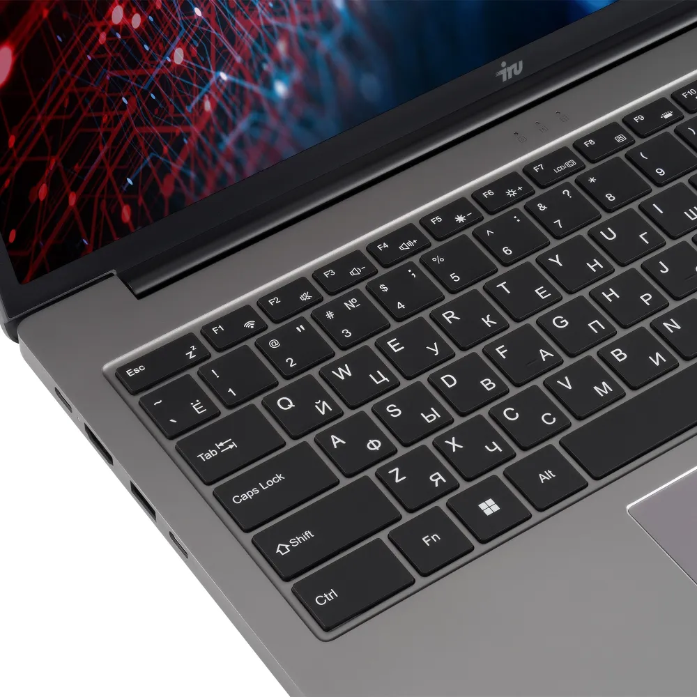 Ноутбук IRU Strato 16ALMR Core i7 12650H 16Gb SSD512Gb Intel UHD Graphics 16" IPS FHD (1920x1200) Windows 11 Pro grey WiFi BT Cam 5400mAh (2142319)