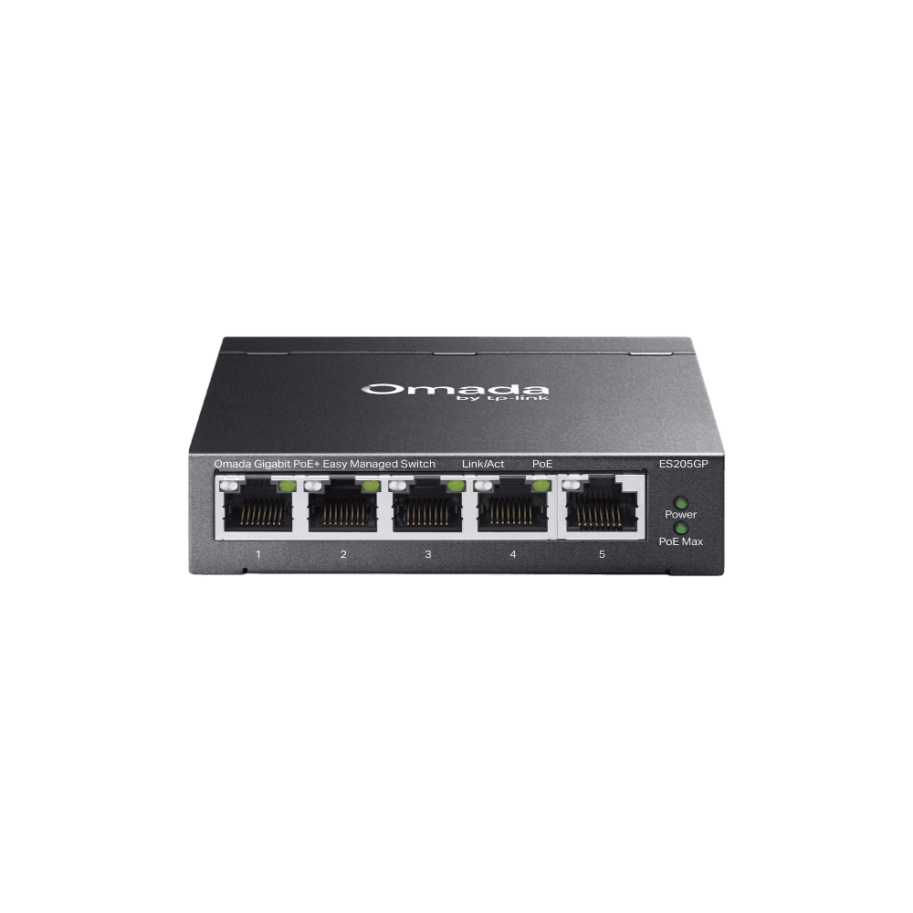 TP-Link ES205GP Omada 5-портовый гигабитный Easy Managed коммутатор с 4 портами PoE+