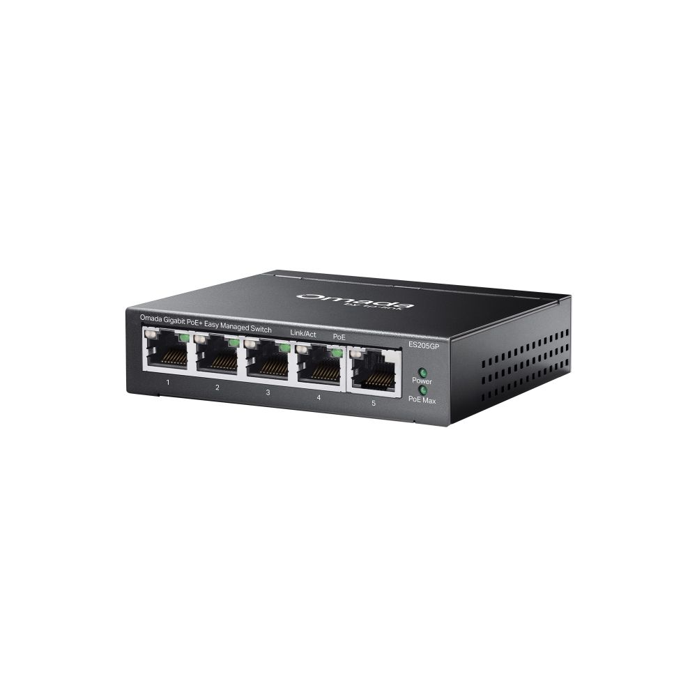 TP-Link ES205GP Omada 5-портовый гигабитный Easy Managed коммутатор с 4 портами PoE+
