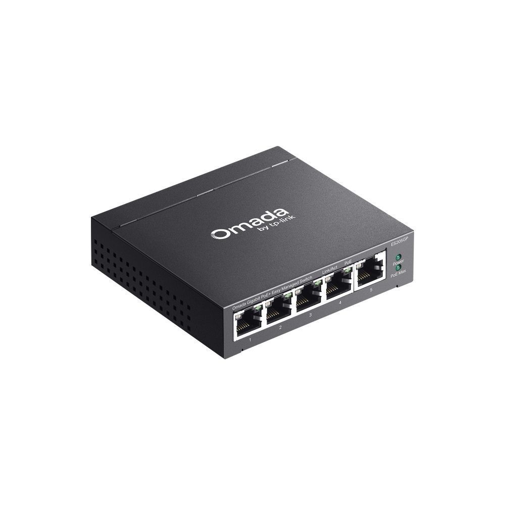 TP-Link ES205GP Omada 5-портовый гигабитный Easy Managed коммутатор с 4 портами PoE+