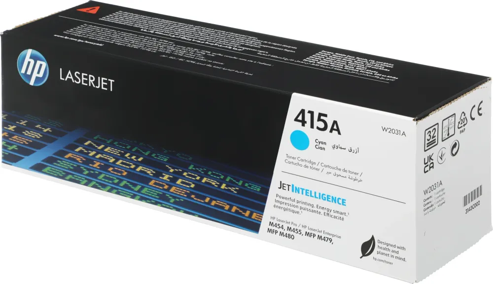Картридж HP 415A W2031A лазерный голубой (2100стр.) для HP HP LJ M454/MFP M479 (046351)