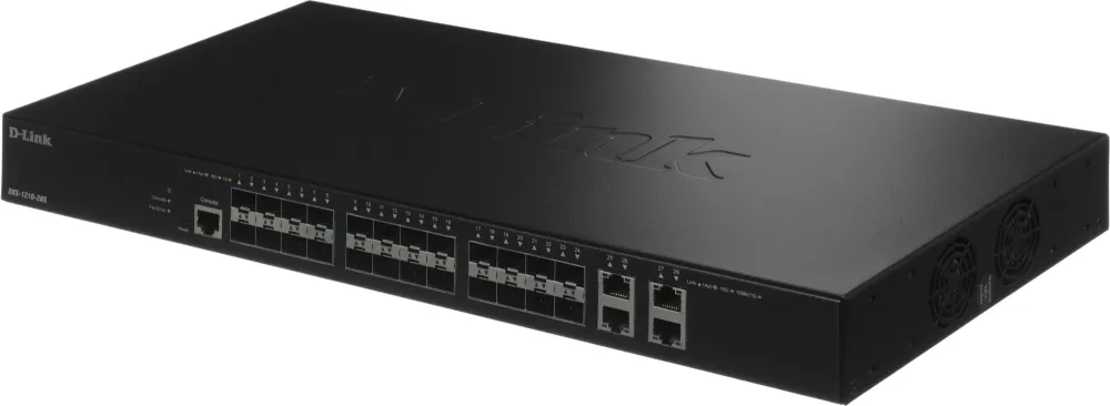 Коммутатор D-Link DXS-1210-28S DXS-1210-28S/A1A (L2+) 4x10Гбит/с 24SFP+ настраиваемый