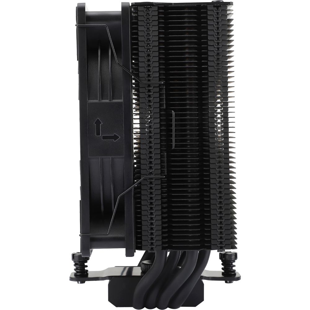 Кулер для процессора/ CPU Cooler Thermalright Assassin Spirit 120 EVO (4-pin PWM, 156mm, Al/Cu, 4x6mm, ARGB, 1x120mm, 68.9CFM, 28.2dBA, 2000RPM, S: 1851/1700/1200/115X, AM5/AM4, black)