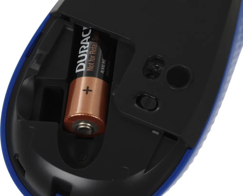 Мышь Logitech M190, оптическая, беспроводная, USB, темно-серый и синий [910-005925]