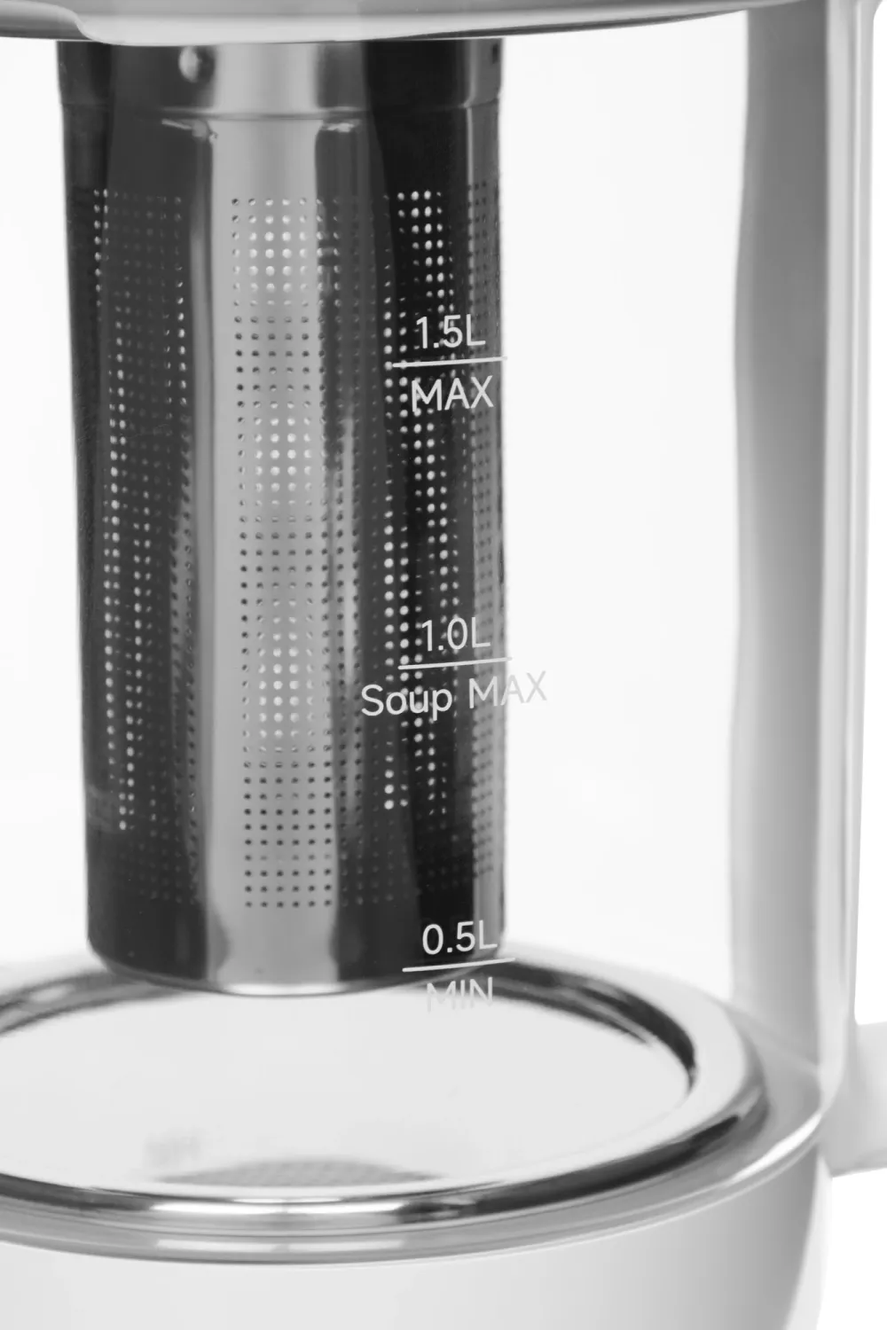 Чайник электрический Xiaomi Multifunctional Kettle EU 1.5л. 800Вт белый/прозрачный корпус: пластик/стекло (BHR9118EU)