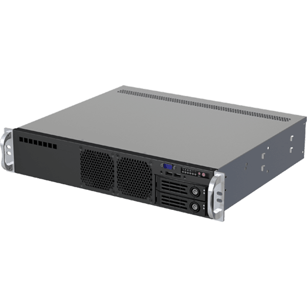 Серверный корпус/ 2U chassis; Micro-ATX, Mini-ITX MBs; 2 x 3.5" Swappable HDD Trays; 2 x 3.5" Internal HDD Trays; 1 x 2.5" Internal HDD Bay; USB3.0 ports on the front panel with USB3.0 Dual Port Cable; Slide Rail: AC-R50